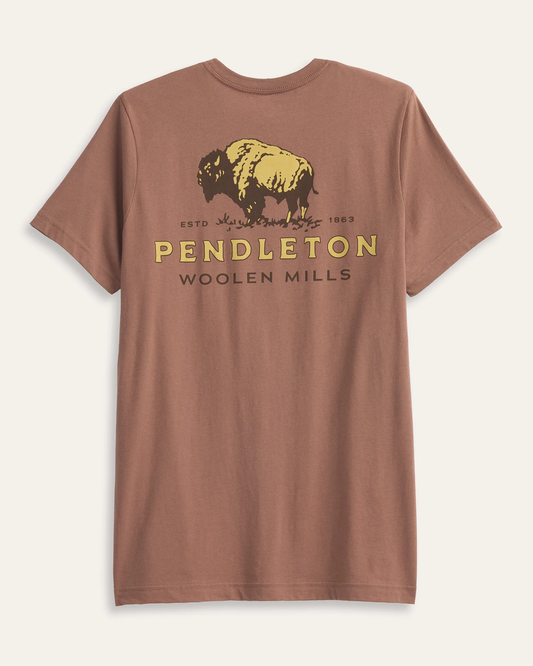 Pendleton Men's Short-Sleeve Vintage Bison Graphic Tee