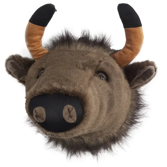 Bison Large Plush Trophy Head