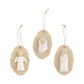 Milk Glaze Stoneware Nativity Ornament