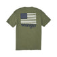 Wrangler Men's American Flag Graphic Short Sleeve Tee - Lichen Green