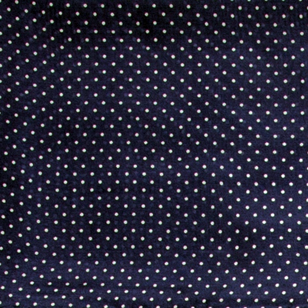 Navy Cowboy Polka Dot Silk Wild Rag