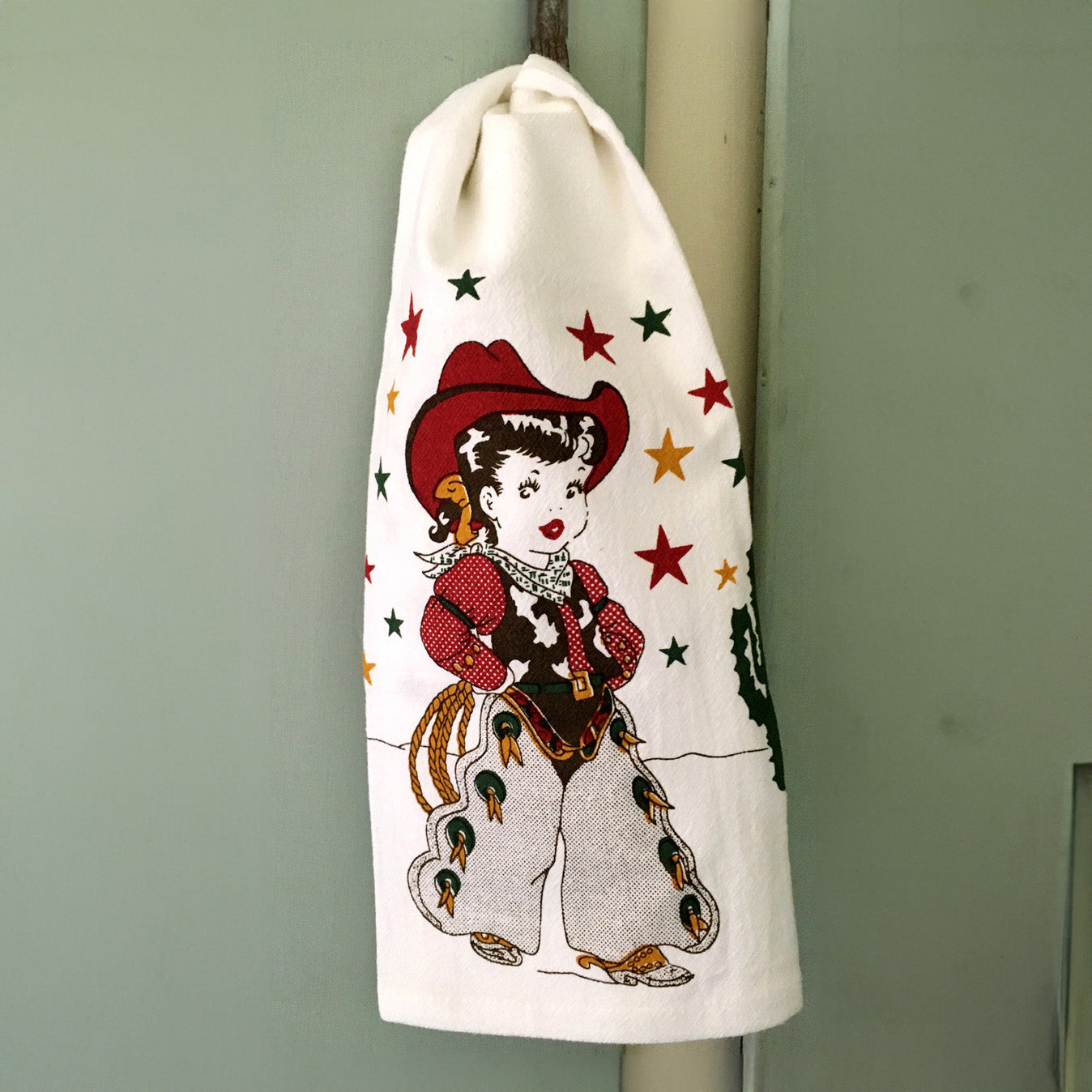 Little Cowgirl Flour Sack Towel