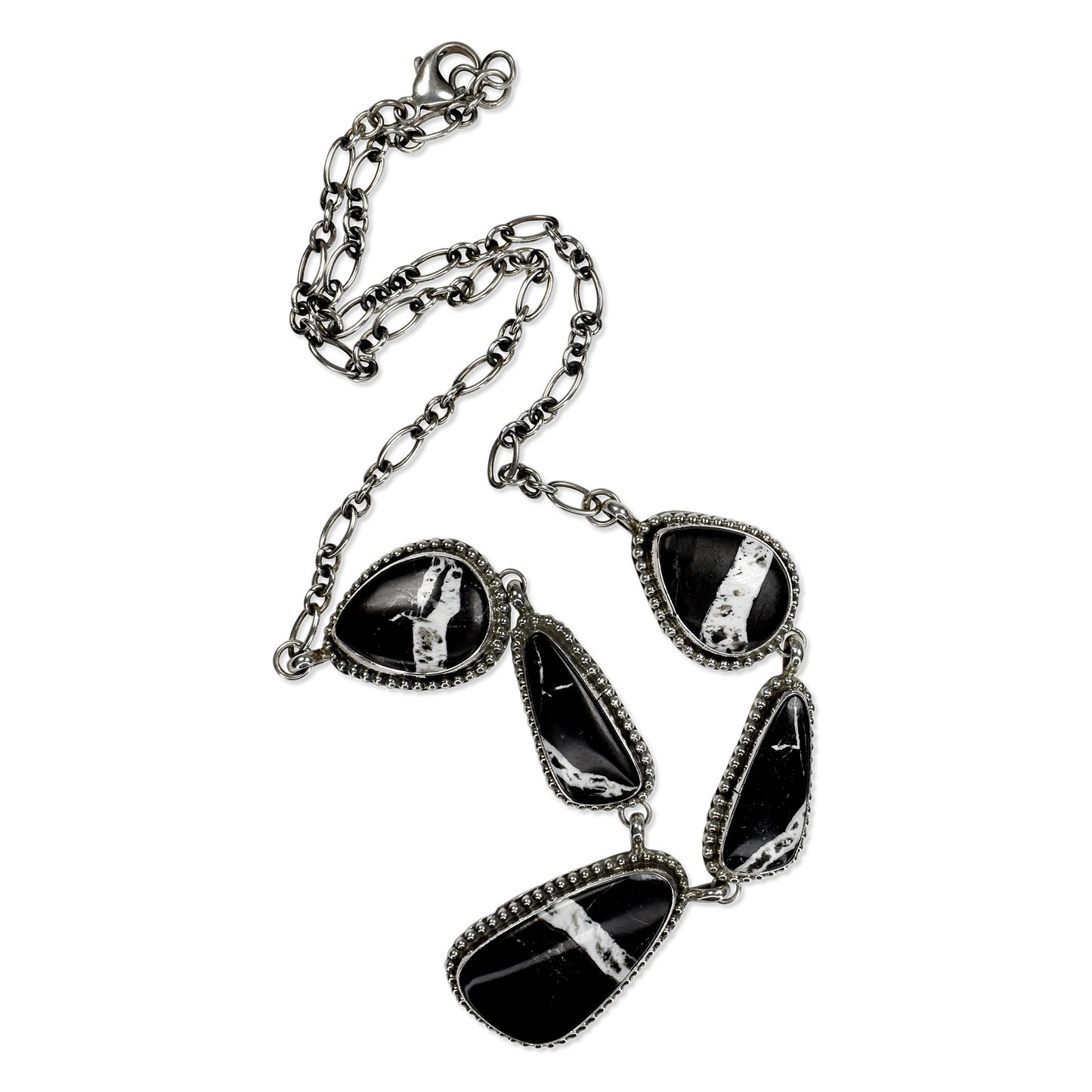Sacred Horizon White Buffalo Teardrop Necklace by Sheila Becenti