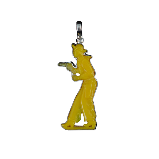 Coreen Cordova Yellow Cowboy Figure Pendant