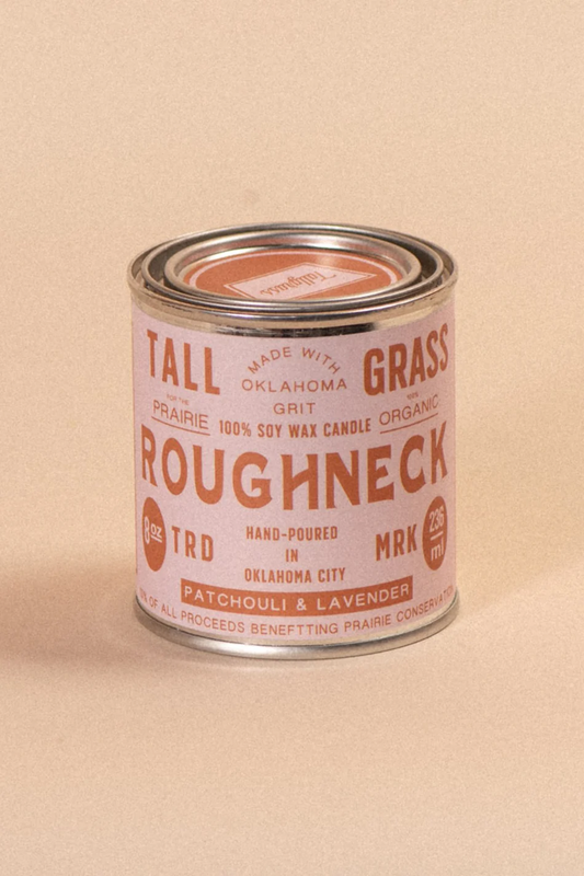 Roughneck: Patchouli + Lavender Soy Wax Candle