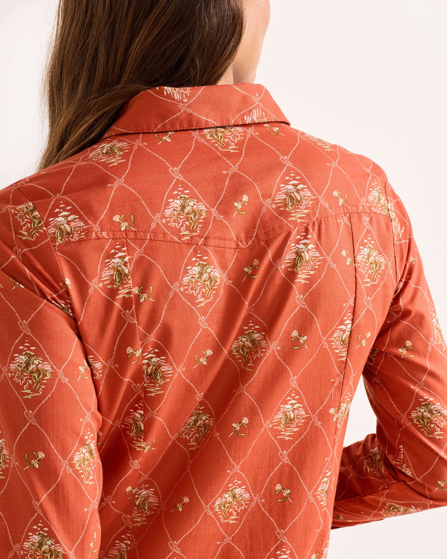 Pendleton Women's Cowgirl Lattice Gambler Shirt Dress