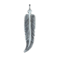 Coreen Cordova Large White & Black Feather Pendant