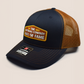 The National Cowboy Hall of Fame Snapback Trucker Patch Hat - Navy/Caramel