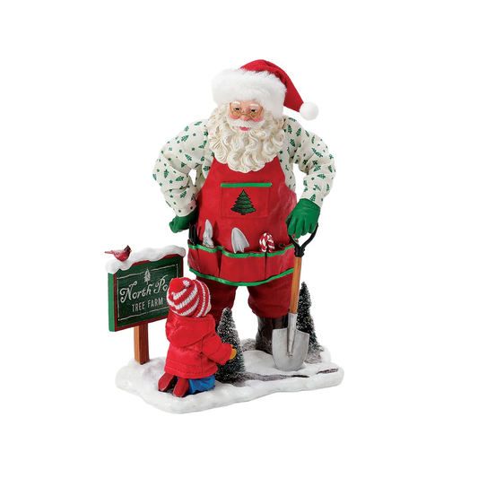 Sprucing Up Santa Figurine