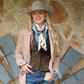 Fringe "Big Pasture" by Dolan Geiman Silk Wild Rag
