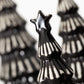 Modern Black Ceramic Christmas Tree