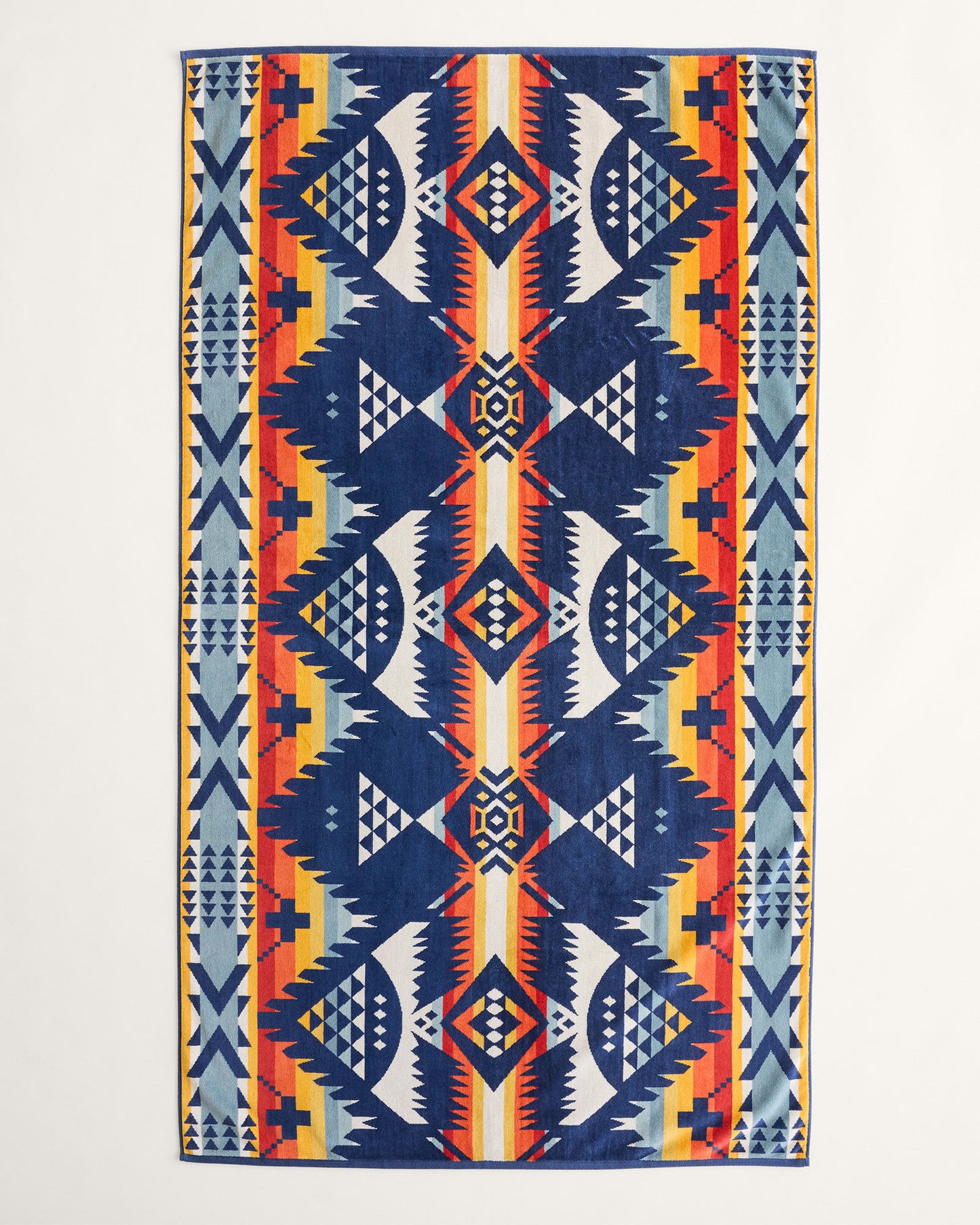 Pendleton Oversized Jacquard Spa Towel - Nehalem Navy