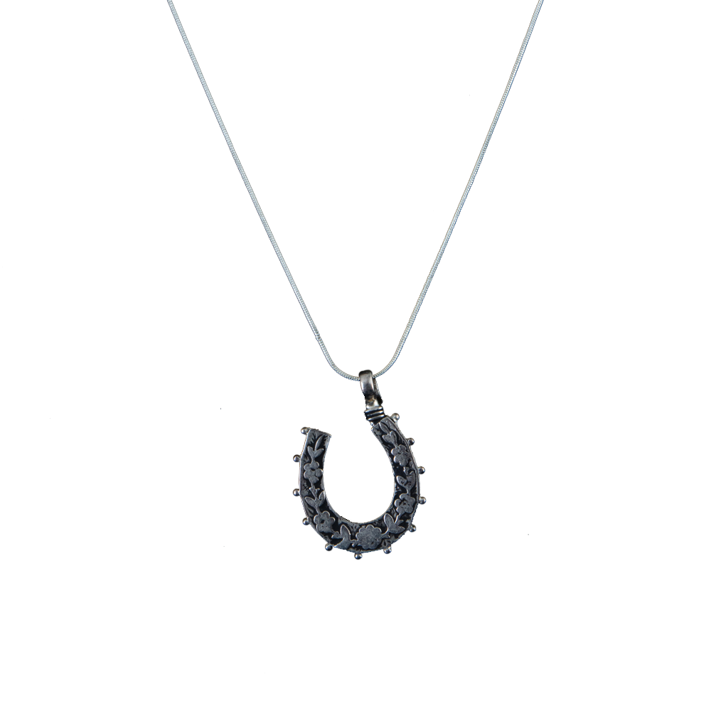 Coreen Cordova Flowering Horseshoe Pendant