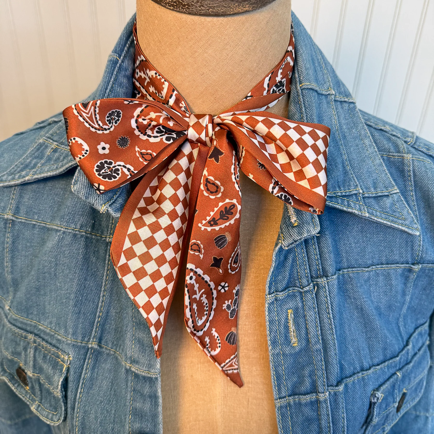 Fringe "Luck Be a Paisley" Silk Twilly
