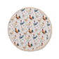 Hen House Round Coiled Cotton Placemat