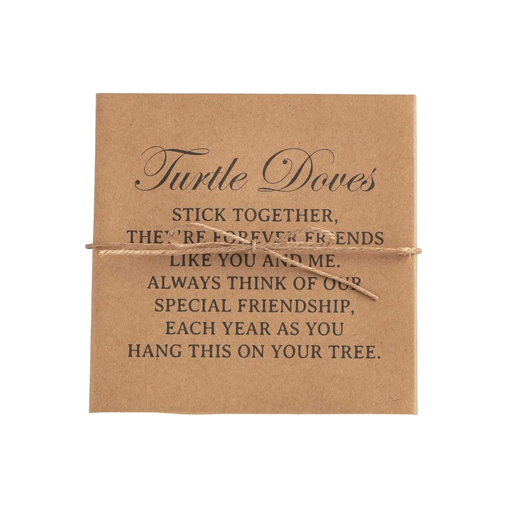 Gift Boxed Turtle Dove Friendship Ornament