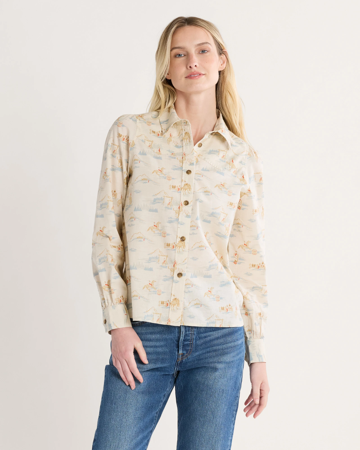 Pendleton Women's Winona Puff Sleeve Shirt - Rodeo Multi