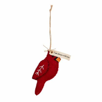 Felted Wool Cardinal Ornaments