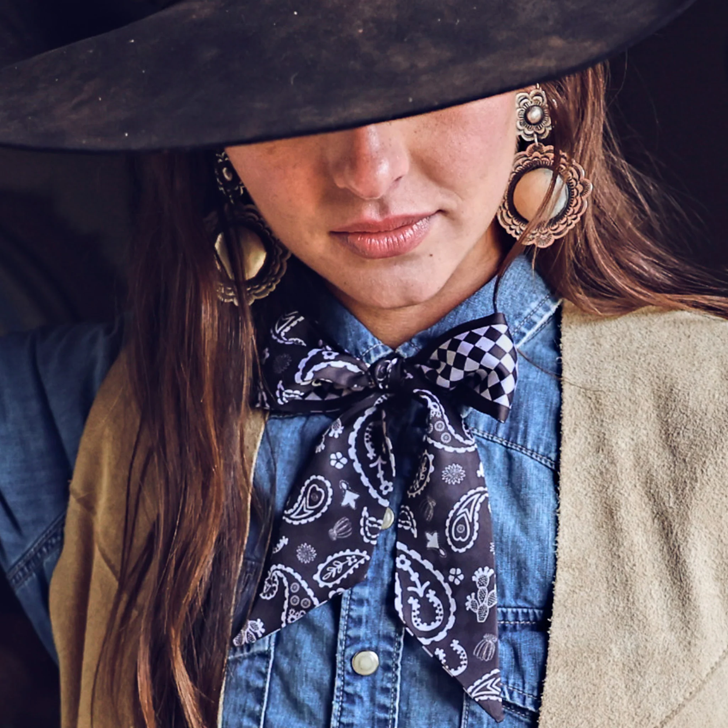 Fringe "Luck Be a Paisley" Silk Twilly