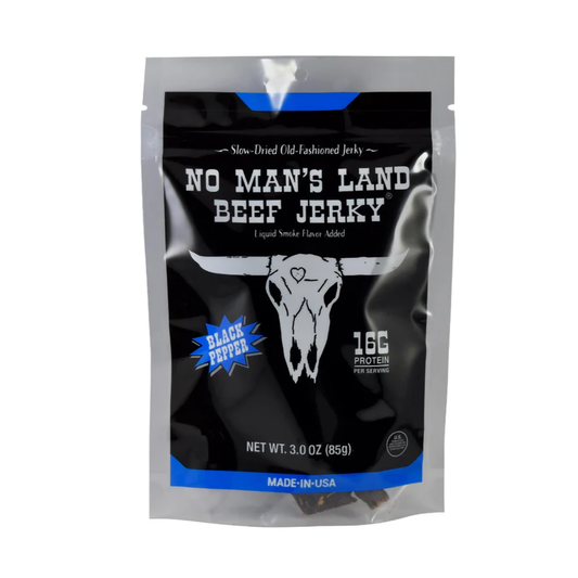 No Man's Land  Beef Jerky - Black Pepper - 2 oz