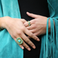 Christina Greene Wild Flower Ring - Turquoise