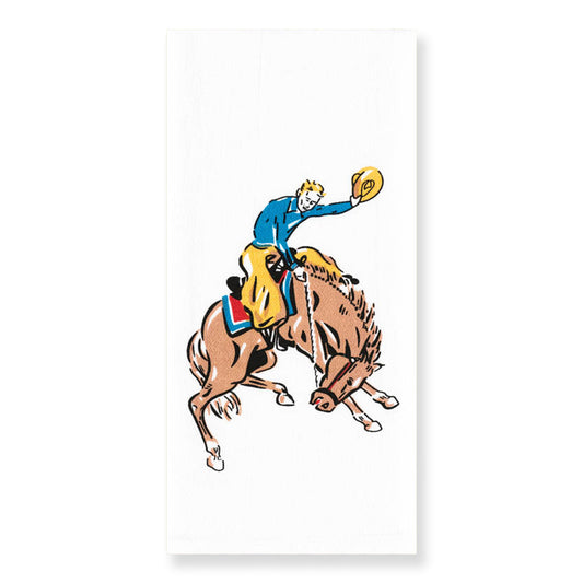 Buckin' Bronco Flour Sack Towel