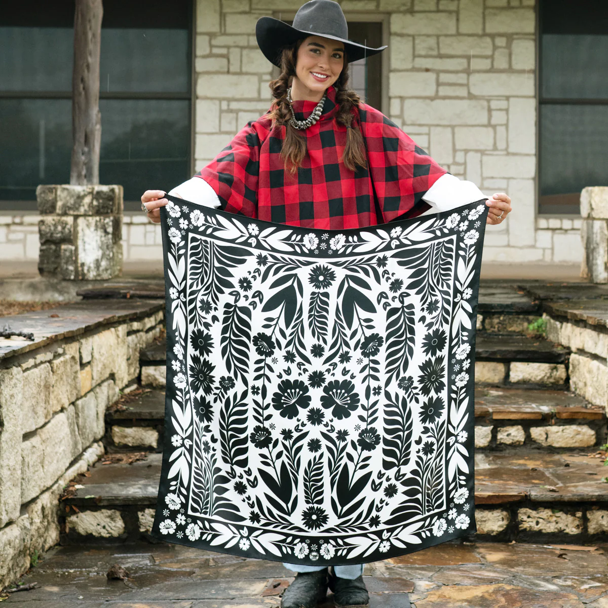 Fringe "Senorita" Silk Wild Rag