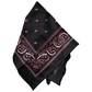 Black Bandana Silk Scarf