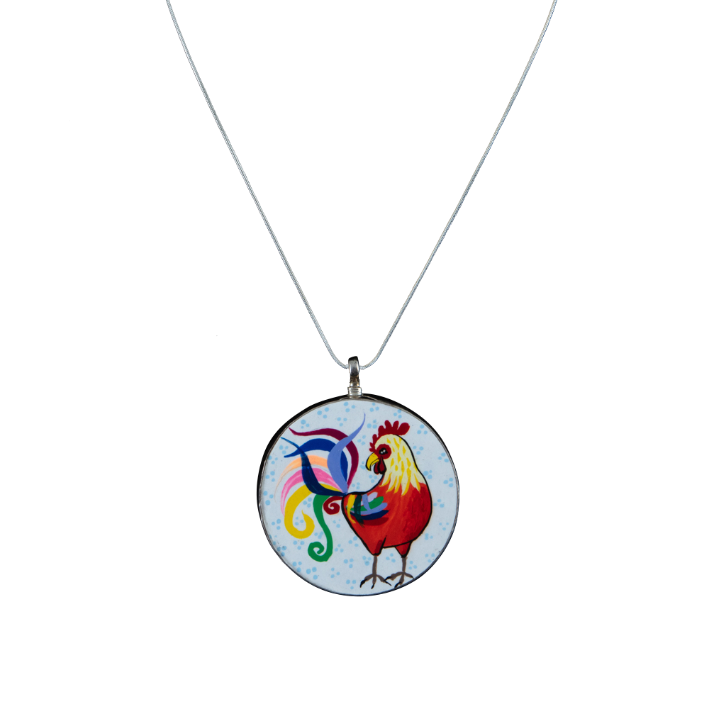 Coreen Cordova Anadelia Guzmán Rooster Pendant