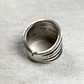 Sterling Silver Five Strand Flared Cuff Ring by Tom Hawk