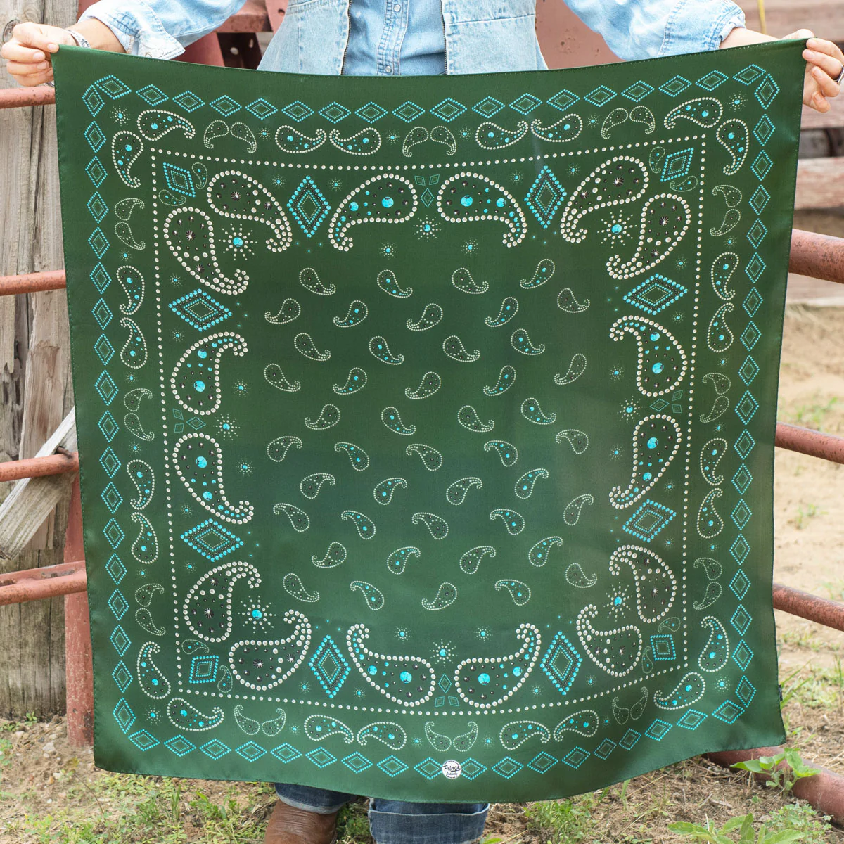 Fringe "Pretty Paisley" Silk Wild Rag