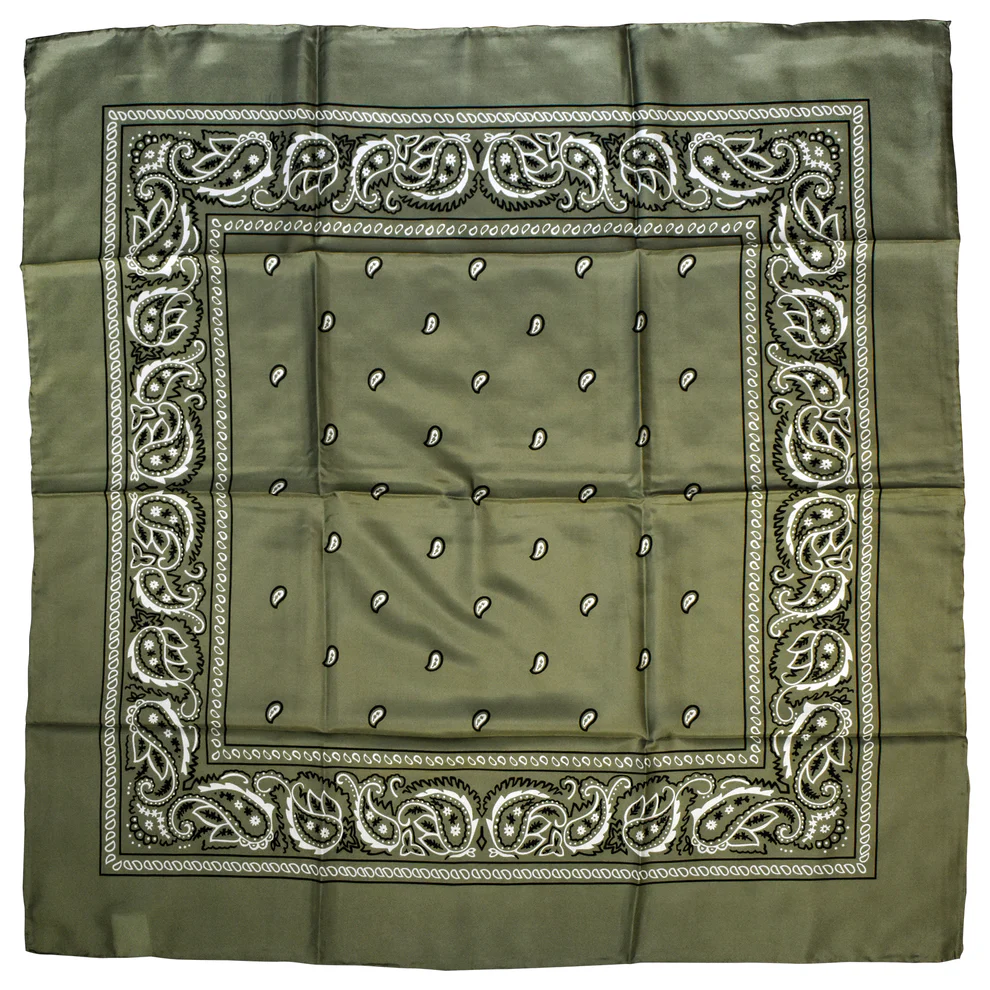 Sage Bandana Silk Wild Rag