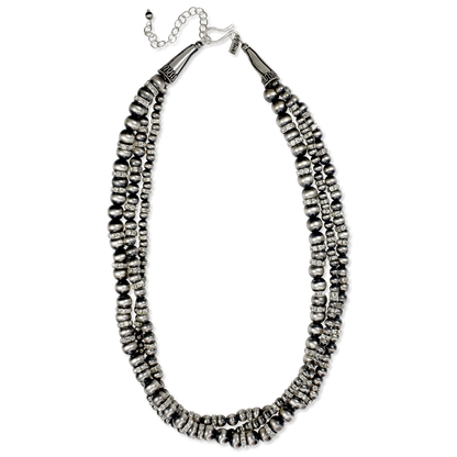 Tres Platos Glitter 3 Strand Necklace by Rocki Gorman