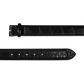 The Bohlin Company Black Matte Alligator Belt