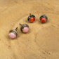 Round Rope Border Stud Earrings