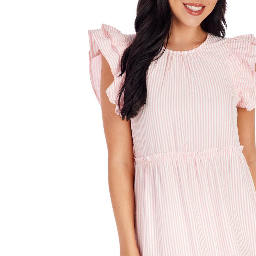 Bardot Maxi Dress - Pink