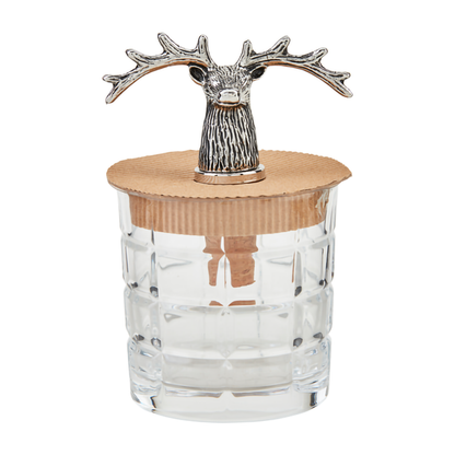 Antler Glass & Bottle Stopper Set