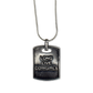 Long Live Cowgirls Sterling Silver Dog Tag Pendant Necklace by Doug Moore