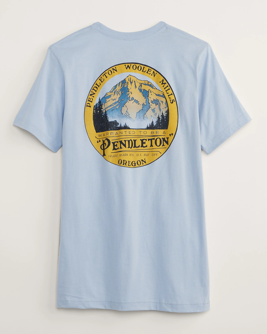 Pendleton Men's Oregon Graphic Tee - Light Blue/Gold