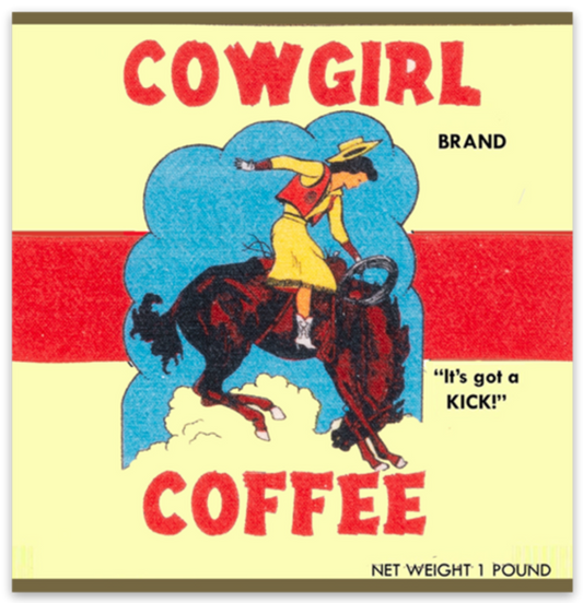Cowgirl Coffee Sticker