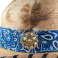 Laura Ingalls Country Girl Gus Palm Hat - Blue