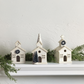 Milk Glaze Stoneware Church Sitters