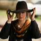Fringe "Western Yoke" Silk Wild Rag