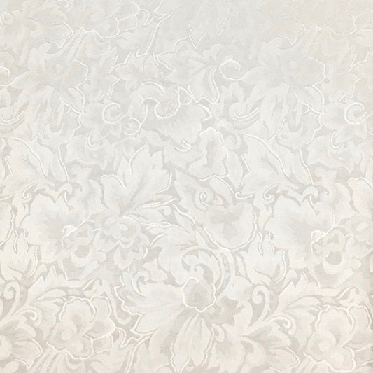 White Jacquard Silk Wild Rag - 34.5"