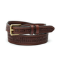 Texas Saddlery Swirl Stamped Tapered Leather Belt