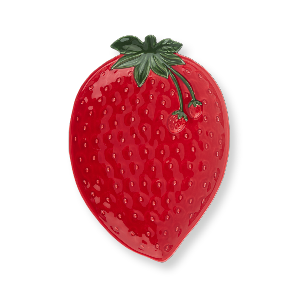 Sweet Harvest Strawberry Ceramic Plate