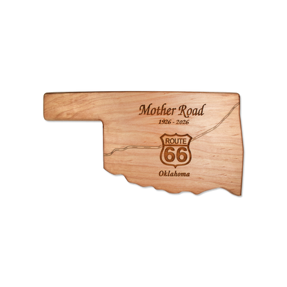 Oklahoma Route 66 Mother Road Centennial Cheese Board