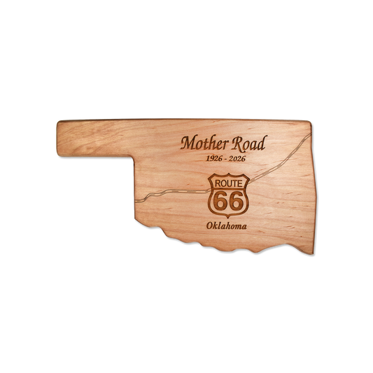 Oklahoma Route 66 Mother Road Centennial Cheese Board