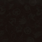 Black Cowboy Logo Jacquard Silk Wild Rag