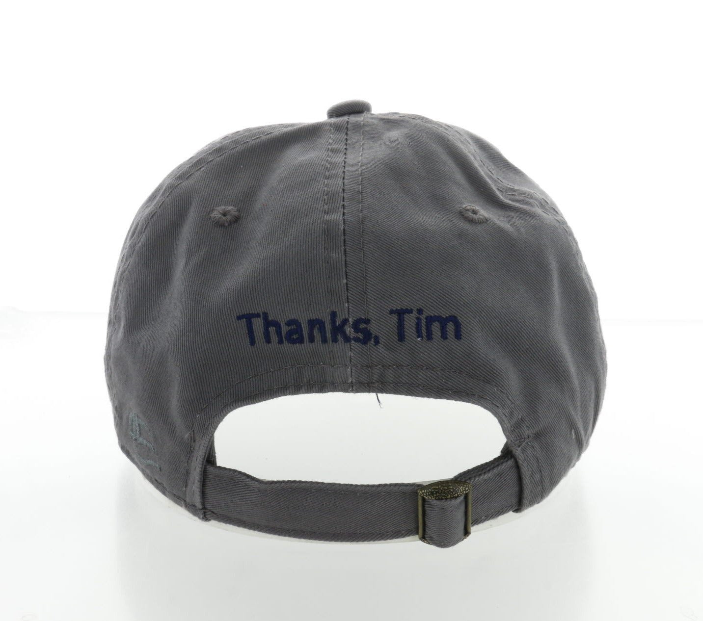 cotton twill baseball cap ball hat sun protection gray grey thanks, tim hashtag the cowboy national cowboy and western heritage museum logo